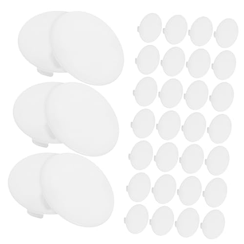 PRETYZOOM 50 Stück Weiße Kunststoff Möbel Lochstopfen Rund Abdeckkappen für Bohrlöcher Schrank Schraubenloch Abdeckstopfen für Schreibtisch Kleiderschrank und Stuhl PRETYZOOM 50 Stück Weiße Kunststoff Möbel Lochstopfen Rund Abdeckkappen für Bohrlöcher Schrank Schraubenloch Abdeckstopfen für Schreibtisch Kleiderschrank und Stuhl von PRETYZOOM