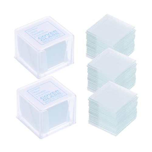 PRETYZOOM 500 Stück Vorgereinigte Mikroskop Deckgläser Rechteck Glas Cover Slips für Präzise Probenvorbereitung Labor Biologie Studium Mikroskop Zubehör von PRETYZOOM