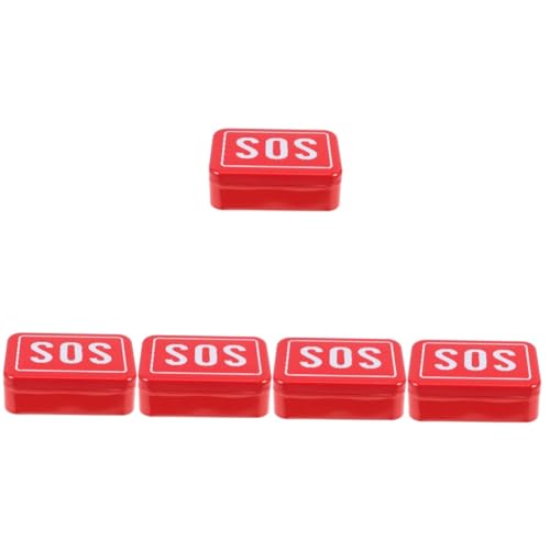 PRETYZOOM 5St Dose aus Weißblech Notfallmedizin-Box Medizinischer erste-hilfe-set Tragbare Medikamentenbox medizinschrank leere Erste Hilfe Erste-Hilfe-Fall rot PRETYZOOM 5St Dose aus Weißblech Notfallmedizin-Box Medizinischer erste-hilfe-set Tragbare Medikamentenbox medizinschrank leere Erste Hilfe Erste-Hilfe-Fall rot von PRETYZOOM