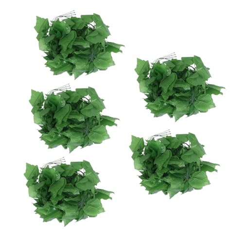 PRETYZOOM 5 Stücke Künstliche Hängen Pflanzen Simulation Gefälschte Reben Green Leaf Decor Für von PRETYZOOM