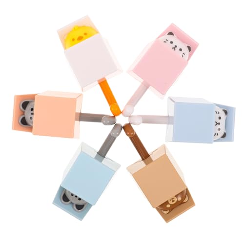 PRETYZOOM 6 Stück Selbstklebende Cartoon Wandhaken mit Spielerischem Tierdesign ohne Rückstände Vielseitig für Schals Mäntel Handtücher Schlüssel für Küche Bad Schlafzimmer von PRETYZOOM