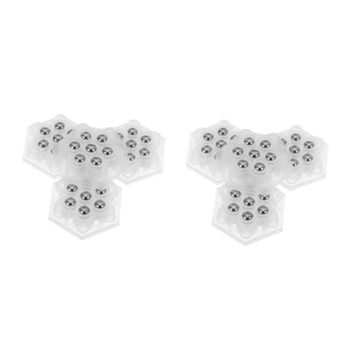 PRETYZOOM 64 Stck. Teiliges Mini Selbstklebende Möbelrollen mit Edelstahl-kugellagern Schwenkbar Tragfähig für Lagerregale Geräte und Aufbewahrungsboxen Leise Möbelrollen für Einfaches von PRETYZOOM