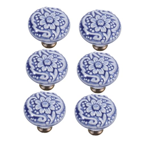 PRETYZOOM 6Stücke Vintage Keramik Schrankknöpfe für Küchenmöbel Retro Schubladengriffe im Modernen Chinesischen Stil für Kommoden und Esszimmer Glatte Rutschfeste Oberfläche PRETYZOOM 6Stücke Vintage Keramik Schrankknöpfe für Küchenmöbel Retro Schubladengriffe im Modernen Chinesischen Stil für Kommoden und Esszimmer Glatte Rutschfeste Oberfläche von PRETYZOOM