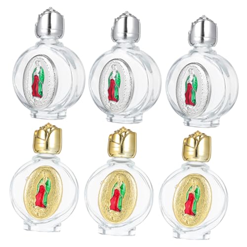 PRETYZOOM 6stücke Glas-weihwasserflasche Mit Prägemotiv Behälter Mit Deckel Für Zuhause Als Tauf Oder Hochzeitsgeschenk Für Kommunion Und Partydekoration von PRETYZOOM