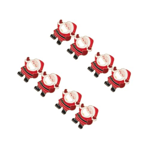 PRETYZOOM 8 Stck. Flaschenöffner des Weihnachtsmanns Festlicher Bieröffner Weihnachts -Opener -Werkzeug Neuheit Deckelentferner Restaurant Soda Opener Cartoon-Flaschenöffner Magnet von PRETYZOOM
