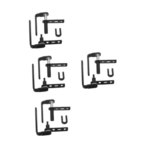 PRETYZOOM 8 Stck. Türangel Edelstahlscharnierersatz Louvre Swinging Door Hardware Selbstschließende Hardware Salon -scharnierersatz Türschließscharnier Schwarz Rostfreier Stahl von PRETYZOOM