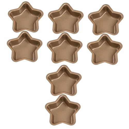 PRETYZOOM 8 Stk Kuchenform mit fünfzackigem Stern sterne bäckerei Backform für Toast Kuchen backform Kuchenform zum Dekorieren Toast-Backform Toastform, Kastenform Kohlenstoffstahl von PRETYZOOM