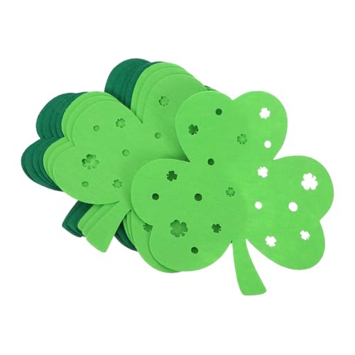 PRETYZOOM 8stücke Filz Tischsets in Kleeblattform Für St Patricks Day Dekoration Hitzebeständig rutschfest Zum Schutz Von Tischen Und Geschirr von PRETYZOOM
