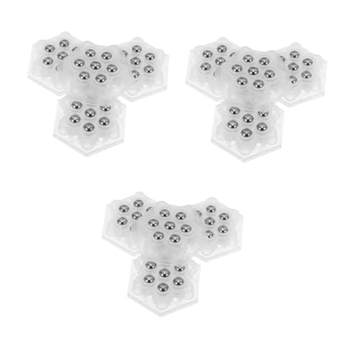 PRETYZOOM 96 Stck. Teiliges Mini Selbstklebendes Silent Möbelrollen Edelstahl Präzisionslager Drehbar Leise Mini Lenkrollen für Möbel Aufbewahrungsboxen Schränke Geräte Platzsparend und von PRETYZOOM