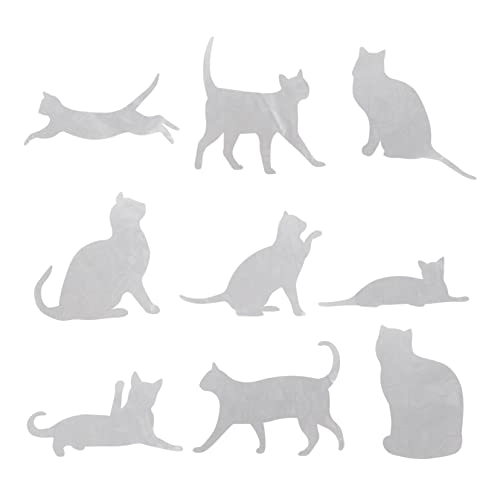 PRETYZOOM 9stücke Anti-kollisions Fensteraufkleber Für Vögel Pvc Katzen- Wandtattoos Selbstklebende Statische Aufkleber Für Fenster Und Glastüren Idealer Vogelschutz Für Zuhause von PRETYZOOM