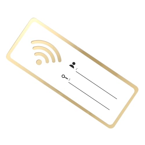 PRETYZOOM Acryl Wlan schild Wiederbeschreibbar Wifi Passwortanzeige für Zuhause Büro Restaurant Gäste Wlan Passworttafel Transparent Langlebig Praktisch von PRETYZOOM