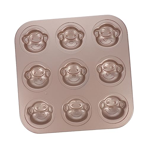 PRETYZOOM Kuchenform Tiere Seifenform Grillpfanne Für Backofen Kuchenbackform Donut-backformen Antihaftbeschichtetes Backgeschirr Affenkuchenform 3d Backwerkzeug Mini Kohlenstoffstahl von PRETYZOOM