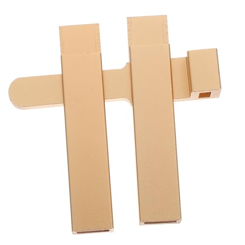PRETYZOOM Aluminiumlegierungstürbolzen Türschutzriegel selbstklebender Türriegel WC-Trennwandschloss diebstahlsicherer Türriegel Türschloss Haspe Riegel Toilettenriegel Riegelschloss Golden von PRETYZOOM