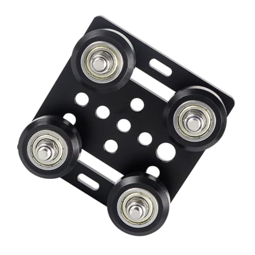 PRETYZOOM Aluminiumprofil Pulley Stützplatte mit Drucker Hochwertige Metallausführung Kompatibel mit V slot Profilen Verstellbare Exzenterrolle für Sanftes Gleiten PRETYZOOM Aluminiumprofil Pulley Stützplatte mit Drucker Hochwertige Metallausführung Kompatibel mit V slot Profilen Verstellbare Exzenterrolle für Sanftes Gleiten von PRETYZOOM