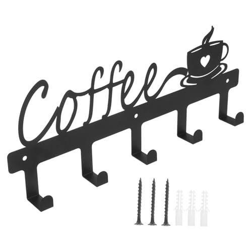 PRETYZOOM Kaffeedose Aufhänger Für Kaffeetassen Haken Für Kaffeebecher Haken Für Kaffeetassen Becherhalter Wand Wandregal Für Kaffeetassen Hängender Kaffeetassenständer Tassenregal Cafe Eisen Metall von PRETYZOOM
