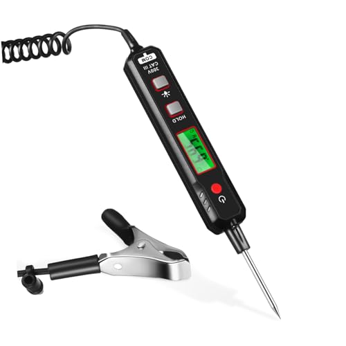 PRETYZOOM Automotive Digital Spannungsprüfer mit LED Anzeige und Licht Präziser Strompfad Sicherungstester für Einfach Bedienbar mit Robustem Abs Gehäuse Geeignet für Niederspannungstests PRETYZOOM Automotive Digital Spannungsprüfer mit LED Anzeige und Licht Präziser Strompfad Sicherungstester für Einfach Bedienbar mit Robustem Abs Gehäuse Geeignet für Niederspannungstests von PRETYZOOM