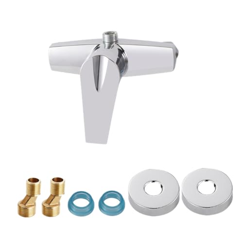 PRETYZOOM Badarmatur Mischbatterie mit Heiß kalt Mischventil Verchromt für Badezimmer dusche Einhebel wasserhahn Langlebige Badarmatur für Heimgebrauch Installieren Stilvolles Design PRETYZOOM Badarmatur Mischbatterie mit Heiß kalt Mischventil Verchromt für Badezimmer dusche Einhebel wasserhahn Langlebige Badarmatur für Heimgebrauch Installieren Stilvolles Design von PRETYZOOM