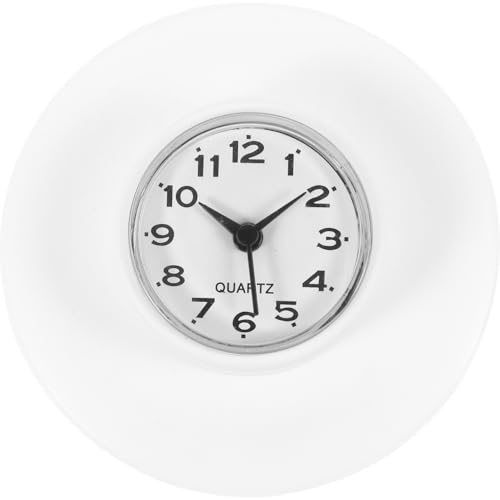 PRETYZOOM Badezimmeruhr Mit Saugnapf Kleine Wanduhr Bauernhaus-wanduhr wasserdichte Uhr Fürs Badezimmer Wanduhr in Neuartiger Form Küchenwanduhren Wandverzierung Uhrenverzierung Weiß Plastik PRETYZOOM Badezimmeruhr Mit Saugnapf Kleine Wanduhr Bauernhaus-wanduhr wasserdichte Uhr Fürs Badezimmer Wanduhr in Neuartiger Form Küchenwanduhren Wandverzierung Uhrenverzierung Weiß Plastik von PRETYZOOM