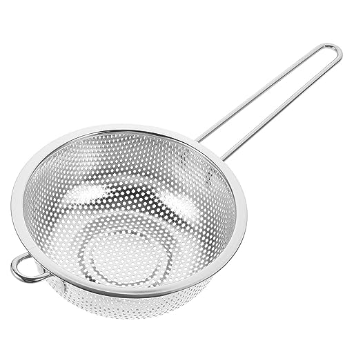Beckensieb Aus Edelstahl Mit Griff Küchensieb Perforiert Schnelles Abtropfen Spülen Waschschüssel Für Nudeln Gemüse Früchte Nudeln Salat 16 5 Cm von PRETYZOOM