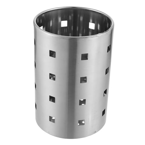 PRETYZOOM Utensilienhalter Aus Edelstahl Silberfarben Geschirrständer Für Die Küchentheke Utensilien-abtropfgestell Mit Abtropffläche von PRETYZOOM