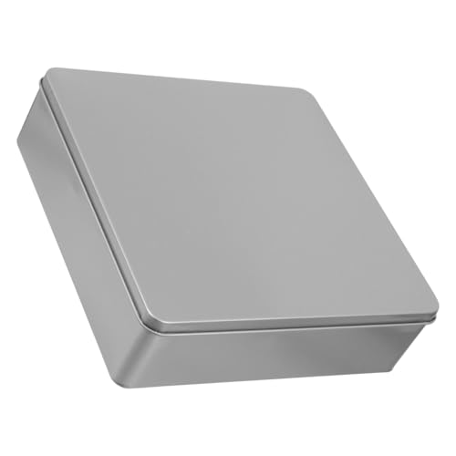 PRETYZOOM Blechdose Mit Deckel Leere Quadratische Metalldose Keksdosen Große Behälter Für Heim-Organizer Kerzen Leckereien Kunsthandwerk von PRETYZOOM