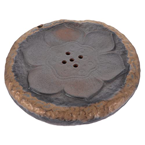 PRETYZOOM Bubble Tray Topfhalter Gongfu Teeteller Gongfu Teehalter Japanisches Teetablett Chinesische Tablett Teller Teekannenhalter Büro Kung-fu-untertasse Steingut Lotus von PRETYZOOM