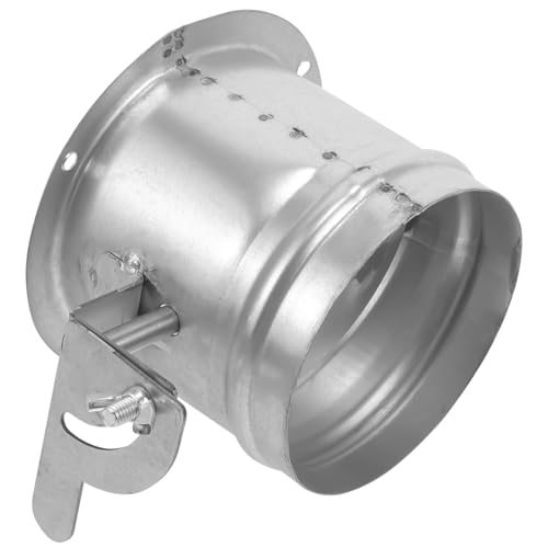 PRETYZOOM Damper Luftklappe Einstellbar für Ofenabluft Lüftung Edelstahlventil Korrosionsbeständig Leicht zu Reinigen für Küchenlüftung von PRETYZOOM