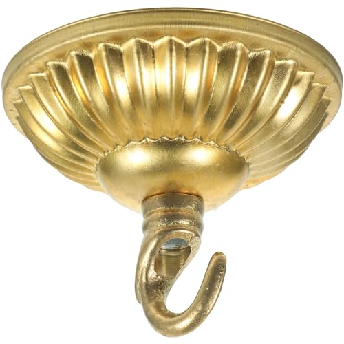 PRETYZOOM Deckenlampen Lampenbaldachin Gold-deckenbaldachin-set Vintage-deckenleuchte Platte Deckenhaken Deckenmedaillons Leuchte Montagehalterung Für Kronleuchter Deckenpendelleuchte Golden 2 von PRETYZOOM
