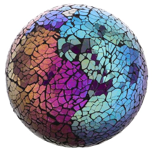 PRETYZOOM Glaskugeln aus Bunten Dekorativen Kugeln für Garten und Wohnkultur Wetterbeständig Kunstvolles Design für Tisch Schüsseldekoration von PRETYZOOM