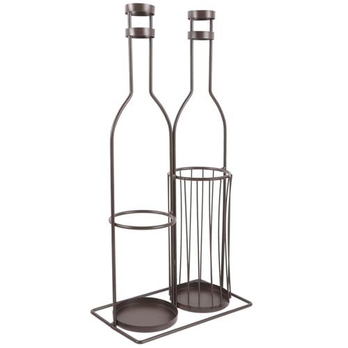 PRETYZOOM Dekoratives Weinregal aus Robustem Mehrzweck Weinflaschenhalter für Rotwein zur Aufbewahrung von Korken und Stilvollen Präsentationen Bars Küchen und Restaurants von PRETYZOOM
