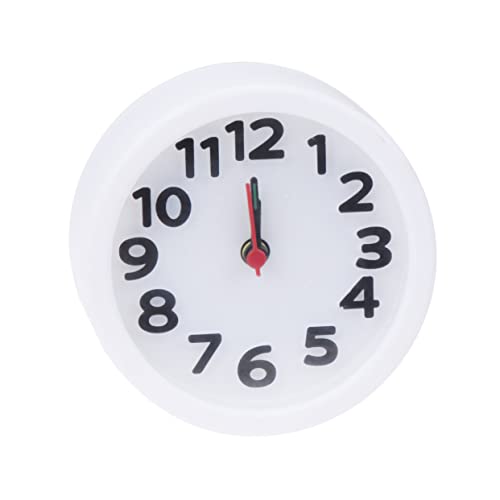 PRETYZOOM Digitaluhr klingeln Uhr Nicht tickende Tischuhr Stiller Wecker lauter Wecker für schwere Schläfer Reiseuhr Kinderwecker aufhängbare Uhr kleine Uhr Karikatur Nachtlicht Student Weiß von PRETYZOOM
