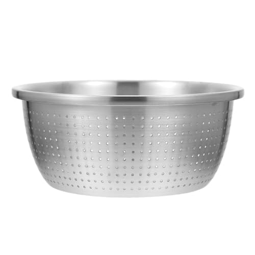 PRETYZOOM Edelstahl Abtropfsieb Stabiles Dickes Sieb mit Perforiertem Design Platzsparend Stapelbar Vielseitig für Gemüse Obst und Pasta Spülmaschinenfest Robust für Küchengebrauch PRETYZOOM Edelstahl Abtropfsieb Stabiles Dickes Sieb mit Perforiertem Design Platzsparend Stapelbar Vielseitig für Gemüse Obst und Pasta Spülmaschinenfest Robust für Küchengebrauch von PRETYZOOM