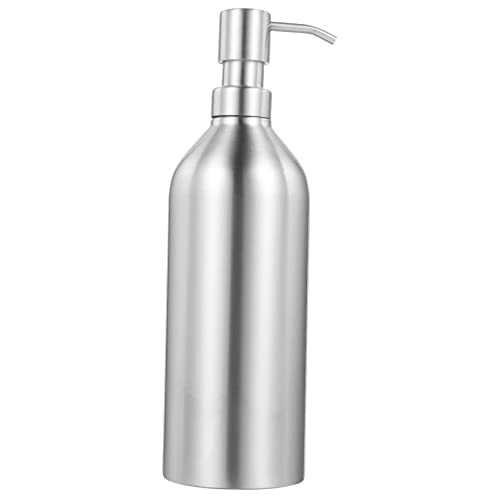 PRETYZOOM Edelstahl Seifenspender Pumpe Hand Shampoo Duschgel Conditioner 700ml Nachfüllbare Flasche von PRETYZOOM