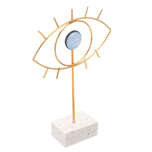 PRETYZOOM Einzigartiges Augenförmiges Eisenblatt-Ornament Modernes Schmiedeeisen- Böser Blick Hausdekor für Den Tisch PRETYZOOM Einzigartiges Augenförmiges Eisenblatt-Ornament Modernes Schmiedeeisen- Böser Blick Hausdekor für Den Tisch von PRETYZOOM