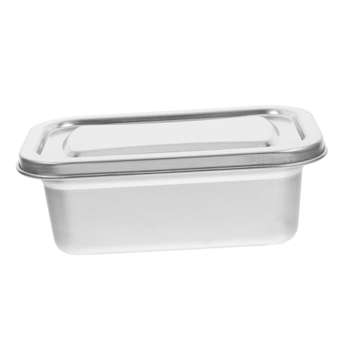 PRETYZOOM Deckel für Eiscremebehälter Aus Edelstahl Aufbewahrungsboxen für Selbstgemachte Eiscreme für Den Gefrierschrank Vorratsbehälter für Lebensmittel von PRETYZOOM