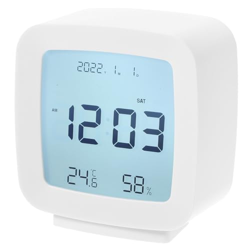 PRETYZOOM Digitaler Wecker Mit Großem Display Und Hygrothermograph Tragbare Uhr Für Schlafzimmer Und Büro Einfache Und Stilvolle Elektronische Uhr Aus Hochwertigem von PRETYZOOM