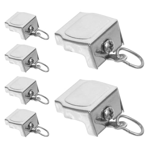 PRETYZOOM 6stücke Vorhangeschienenmontageenden Aus Edelstahl Endstücke Für Gardinenstangen Zubehör Für Vorhangeschienen Metallkanalendkappen Reparatursatz Für Vorhangstangen von PRETYZOOM