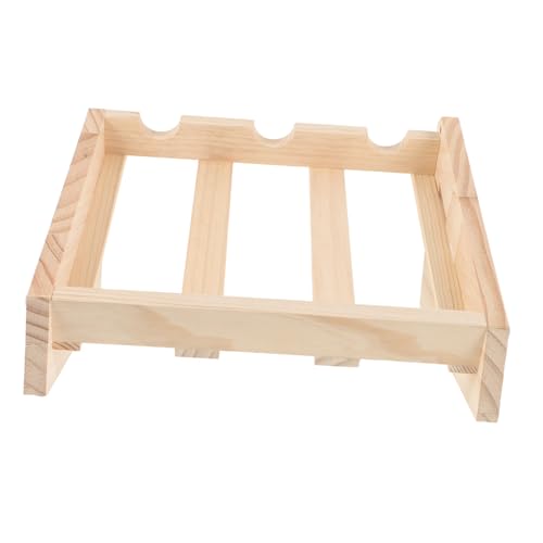 PRETYZOOM Freistehender Weinflaschenhalter aus Holz Eleganter Tischweinregal für Weißweine für Küche Esszimmer und Bars Rustikales Design Passt zu Jedem von PRETYZOOM