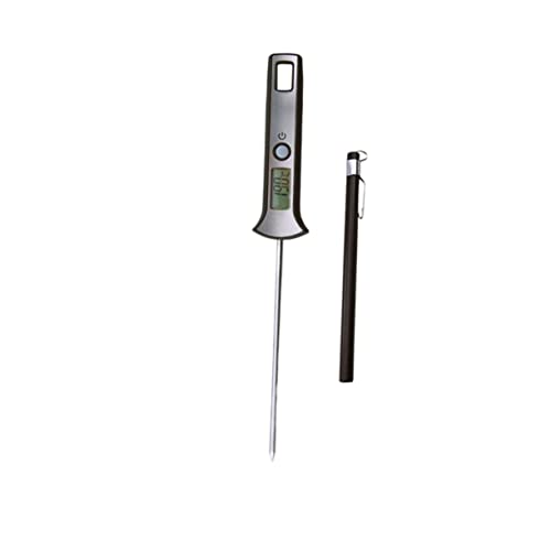 PRETYZOOM Grillthermometer Küchenthermometer Praktisches Lebensmittelthermometer Elektronisches Backthermometer Digitales Thermometer Grau von PRETYZOOM