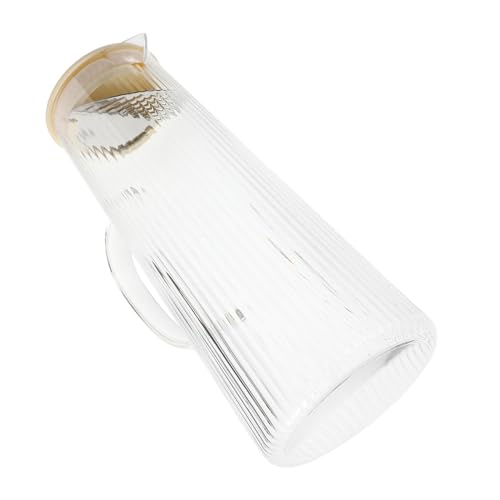 PRETYZOOM Große Karaffe mit Vertikalem Streifendesign Vielseitiger Saft und Milchkrug für Kalte Getränke Hitzebeständig Eleganter Transparenter Wasserkrug für Tee und Erfrischungen PRETYZOOM Große Karaffe mit Vertikalem Streifendesign Vielseitiger Saft und Milchkrug für Kalte Getränke Hitzebeständig Eleganter Transparenter Wasserkrug für Tee und Erfrischungen von PRETYZOOM