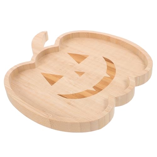 PRETYZOOM Halloween Snacktablett Kürbisform aus Holz Multifunktionale Servierplatte für Süßigkeiten Obst und Käse Langlebiges Holztablett Dekoratives Halloween Party Accessoire PRETYZOOM Halloween Snacktablett Kürbisform aus Holz Multifunktionale Servierplatte für Süßigkeiten Obst und Käse Langlebiges Holztablett Dekoratives Halloween Party Accessoire von PRETYZOOM