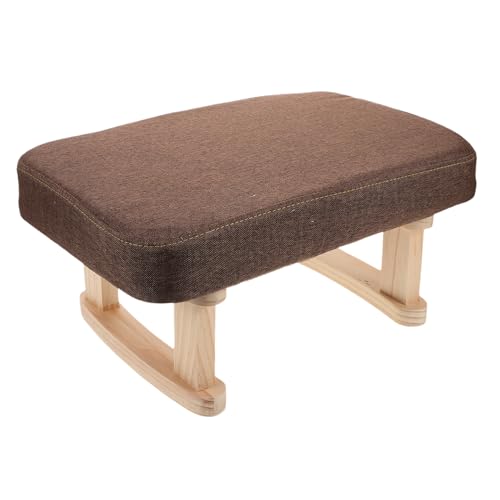 PRETYZOOM Haussofa -hocker Fußbank Gepolsterte Fußstütze Schuhwechselbank Sofa-tritthocker Ankleidehocker Kurzer Fußhocker Kurzer Hocker Eitelkeitsbank Hocker Für Toilettenfüße Stoff Coffee von PRETYZOOM