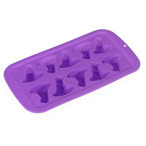 PRETYZOOM Hexenhut Eisform Cupcake-Form Für Eiswürfel Hut Silikon Form Ice Cube Trays Silikon-eiswürfelschale in Lustigen Formen Silikon Formen Backen Halloween Schokoladenform Violett PRETYZOOM Hexenhut Eisform Cupcake-Form Für Eiswürfel Hut Silikon Form Ice Cube Trays Silikon-eiswürfelschale in Lustigen Formen Silikon Formen Backen Halloween Schokoladenform Violett von PRETYZOOM