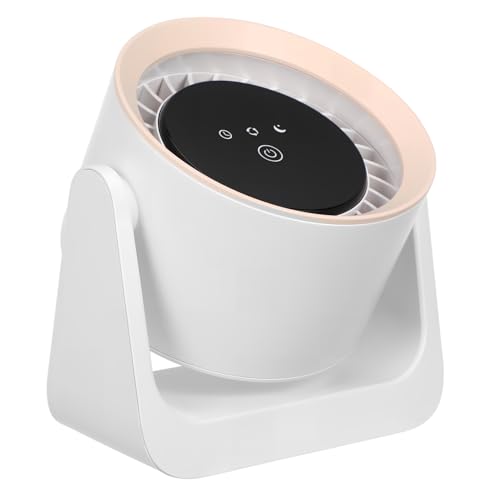 PRETYZOOM Hochgeschwindigkeitskühllüfter Reiseventilator zum Schlafen Tischventilator kleine Ventilatoren tragbar Luftkühlerventilator für den Schreibtisch kleiner USB-Lüfter Abs Weiß von PRETYZOOM