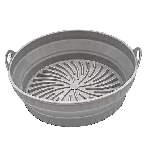 PRETYZOOM Hochtemperaturbeständige Silikonform für Heißluftfritteuse Faltbare Wiederverwendbare Backmatte für Kochen und Müheloses Reinigen Passend für Runde Luftfritteusen PRETYZOOM Hochtemperaturbeständige Silikonform für Heißluftfritteuse Faltbare Wiederverwendbare Backmatte für Kochen und Müheloses Reinigen Passend für Runde Luftfritteusen von PRETYZOOM