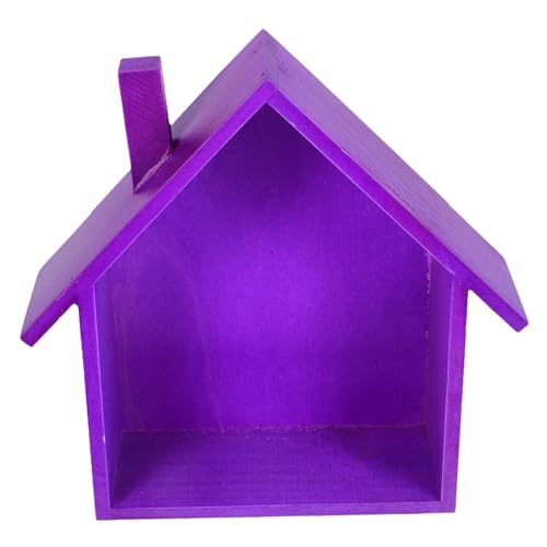 PRETYZOOM Holzregale für die Wand zur Wandmontage kreatives Wandregal Pflanzenregal für die Wand Schmuck Schwebende Wandregale aus Holz hausförmiges hölzern Violett PRETYZOOM Holzregale für die Wand zur Wandmontage kreatives Wandregal Pflanzenregal für die Wand Schmuck Schwebende Wandregale aus Holz hausförmiges hölzern Violett von PRETYZOOM