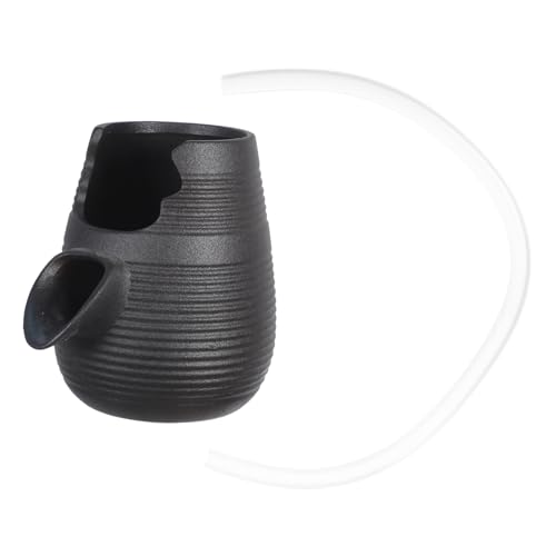 PRETYZOOM Wasserfall-pflanzenhalter Aus Keramik Zirkulierendes Wasserlandschaftsbau-System Für Aquarien Keramik-wasserlandschaftsbau-Ornament Wasserfall-dekor Für Teich von PRETYZOOM