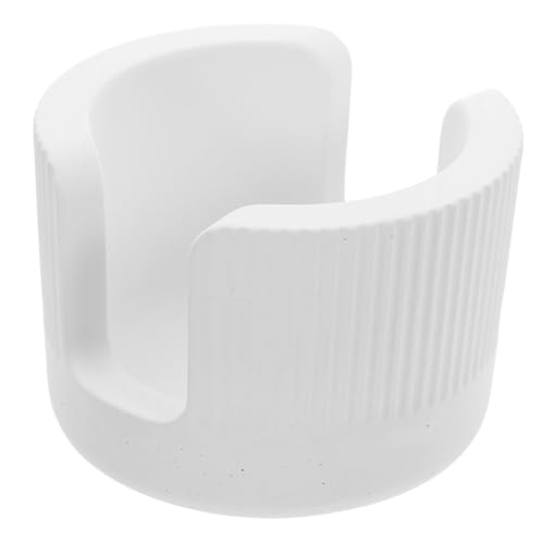 PRETYZOOM Kieselgiatom -Schlammschwamm Schüsselsteinschwamm Halter Absorptentablett mit Kieselgack Spülschwammhalter für Küchenspüle Waschlappen-Organizer für die Küchenspüle Kieselgur Weiß von PRETYZOOM