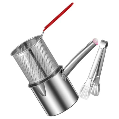PRETYZOOM Kleiner Edelstahl Frittiertopf Tiefer Multifunktionaler Küchenfritteuse für Pommes Gemüse Hähnchen Kompakt Langlebig Spritzschutz für Haushalt und Vielseitiges Kochen PRETYZOOM Kleiner Edelstahl Frittiertopf Tiefer Multifunktionaler Küchenfritteuse für Pommes Gemüse Hähnchen Kompakt Langlebig Spritzschutz für Haushalt und Vielseitiges Kochen von PRETYZOOM