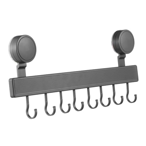 PRETYZOOM Küchen Saugnapf Haken Wandmontierter Aufbewahrungsregal mit Haken für Utensilien Saugnapf Halter für Töpfe Pfannen und Handtücher PRETYZOOM Küchen Saugnapf Haken Wandmontierter Aufbewahrungsregal mit Haken für Utensilien Saugnapf Halter für Töpfe Pfannen und Handtücher von PRETYZOOM